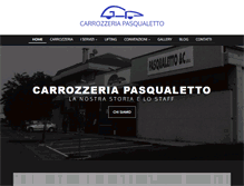 Tablet Screenshot of carrozzeriapasqualetto.com